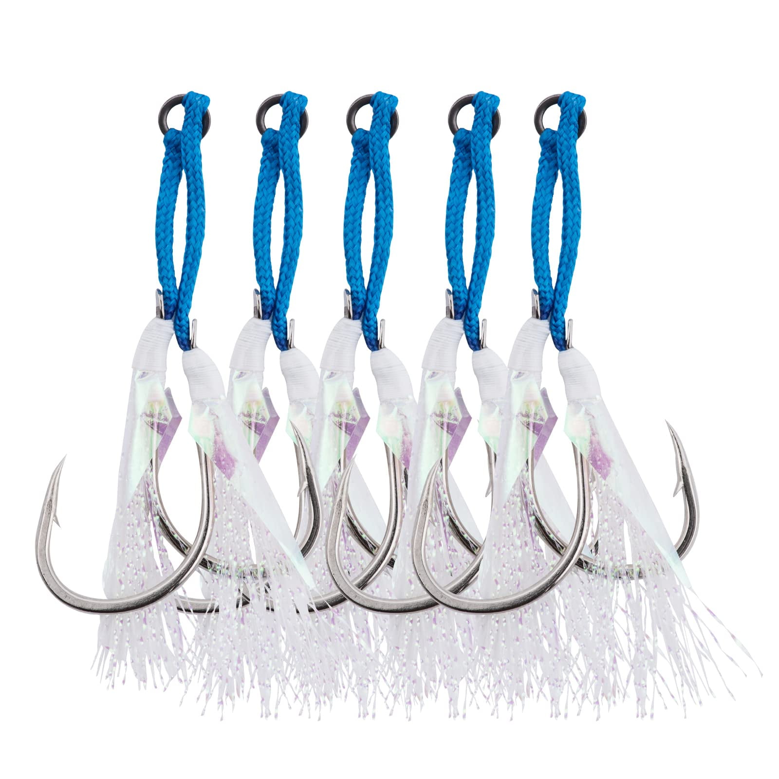 Goture Double Fishing Assist Hooks Kit Jig Assist Glow Hook Slow Fast ...