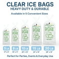 thumbnail image 4 of Impresserve 20lb Plastic Ice Bags with Drawstring Closure – 100 Count, 4 of 11