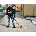 thumbnail image 4 of Alpine Commercial Heavy Duty Push Broom, Long Handle, 18” Indoor/Outdoor, Yellow, 3-Pack, 4 of 10