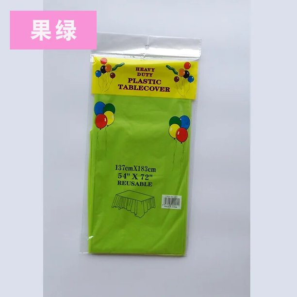 Manteles reutilizables de plástico sin BPA, cubierta desechable para mesa de comedor de 54x72 pulgadas, para fiestas, Picnic, Camping, al aire libre, 1 unidad