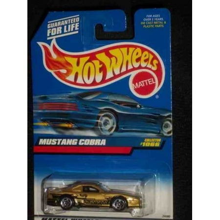 -#1066 Mustang Cobra Gold Collectible Collector Car Mattel 1:64 Scale, Perfect Hot Wheels Diecast for every collector! By Hot