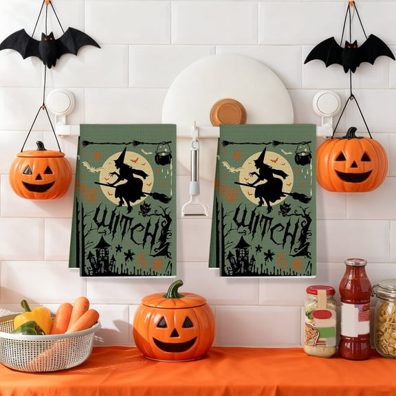 PRETXORVE Halloween Decorations, Halloween Decor, Halloween Theme towels Kitchen Decorations