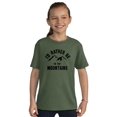 thumbnail image 4 of Rather Be In Mountains Hiking Life Crewneck T Shirts Boy Girl Teen Brisco Brands L, 4 of 6