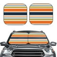 thumbnail image 2 of Haiem Colorful Pastel Stripes Car Windshield Sun Shade (2 Pieces) Foldable Windshield Sun Shade Car Accessories for Truck SUV Pickup-Small, 2 of 7