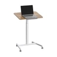thumbnail image 2 of Seville Classics Natural Wood airLIFT® Pneumatic Tilting Mobile Desk Cart, 2 of 9