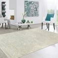 thumbnail image 3 of Pasargad Home Oushak 10' X 10' Hand-Knotted Wool Light Blue Square Rug - All Ages, Indoors, 3 of 4
