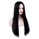 thumbnail image 3 of Morticia Addams Peluca negra Peluca negra para disfraz de Morticia Peluca de pelo liso para mujer Lindo pelo natural suave con gorros de peluca Pelucas sintéticas coloridas para fiesta diaria, 3 of 5