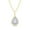 Yellow Gold, variant on AFFY Solitaire Pendant Necklace for Women | 1/2 Carat Round Lab Created Moissanite Miracle Set Infinity Chain Necklaces | 14K White Gold Over Sterling Silver Jewelry Gift For Her(0.50 Cttw)