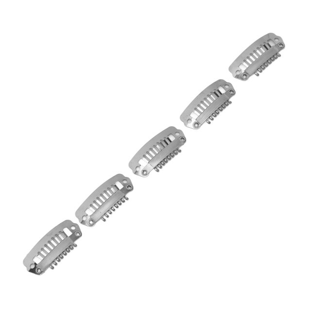 Clips para extensiones de Cabello, 50 piezas, clips de acero inoxidable de 8 dientes para extensiones de Cabello, Peine A presión, clips para peluca, accesorios, pinzas para el