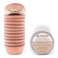 thumbnail image 1 of Gifbera Mini Rose Gold Foil Cupcake Liners Vasos metalicos p GiFBERA GiFBERA, 1 of 2