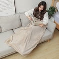 thumbnail image 1 of Lksixu Fleece Throw Blanket Experience Ultimate with Double-Sided Wool Blanket For Your Furry Companions -For Your Cats and Dogs and Breathable Soft Blanket for Couch Sofa Bed, 1 of 6