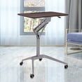 thumbnail image 4 of Mobile Office Laptop Desk Rolling Adjustable Table Cart Computer Mobile Stand, 4 of 10