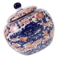 thumbnail image 2 of Miangastore Ceramic Tea Canister Traditional Tea Can Tea Jar Dried Fruit Holder Condiment Jar with Lid, 2 of 9