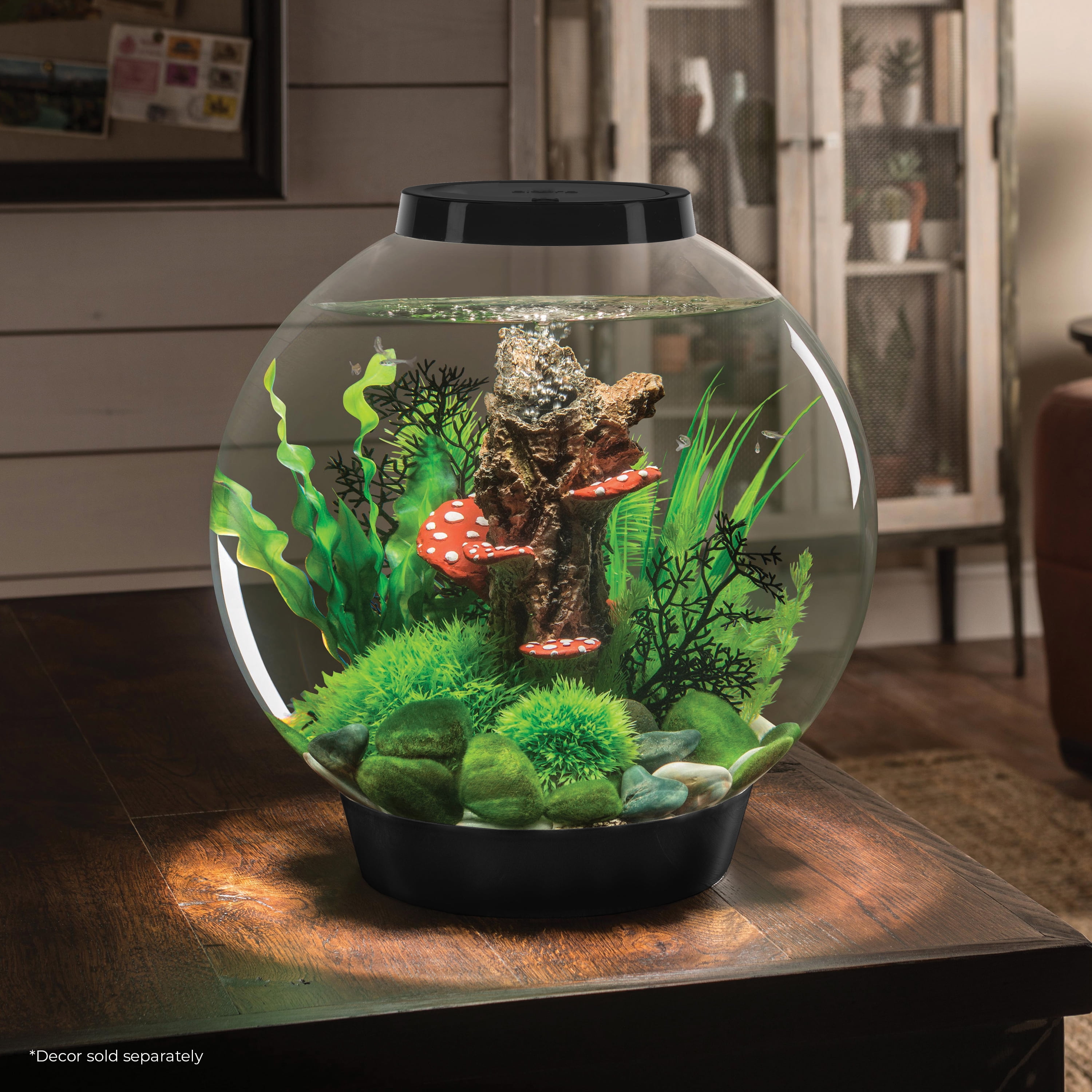 biOrb CLASSIC 30 Aquarium with Standard Light - 8 Gallon, Black