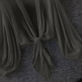 thumbnail image 4 of Abomasnow Women's Tie Front Tops Bow Sheer Lantern Long Sleeve Blouse Fashion Spring Summer Outfits 2025, 4 of 7