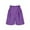 Purple, variant on Patlollav Trendy Shorts Summer Womens Solid High Waisted Wide Leg Casual Pleated Shorts with Pocket