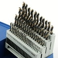 thumbnail image 1 of COMOWARE Number Size Drill Bit Set 60pcs- Jobber Length Drill Bits, Wire Gauge 1 to 60, Black and Gold Finish, 135° Split Point, High Speed Steel with Metal Indexed Storage Case, 1 of 4