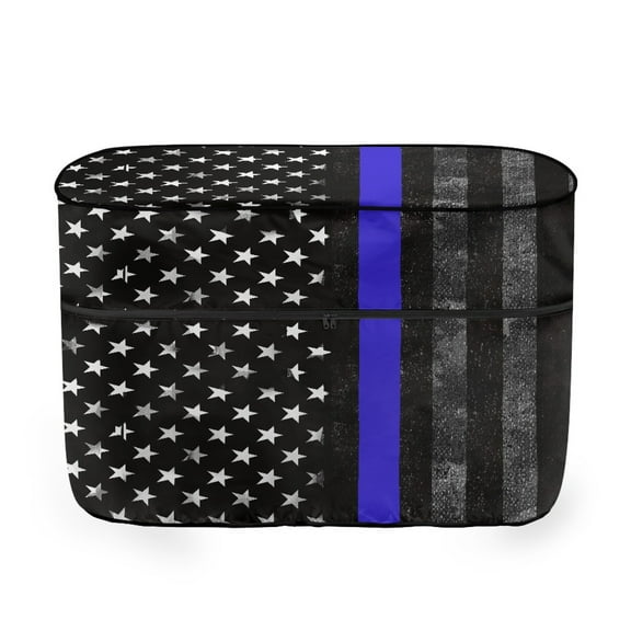 Jeiento American Police Flag Camper Propane Tank Cover Double 20lb Weather Resistant Gas Cylinder Cover Heavy Duty RV Propane Tank Cover for Travel Trailer Accessories