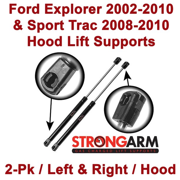 Qty (2) Strong Arm 4142 Fits FORD Explorer 2002 To 2010 Hood Gas Lift