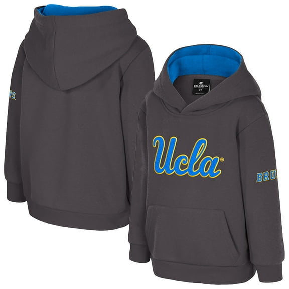 Toddler Colosseum Charcoal UCLA Bruins Big Logo Volume Fleece Pullover Hoodie