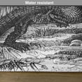 thumbnail image 6 of Ambesonne Sketchy Place Mats Set of 4, Old Crocodile in Forest, Standard Size, Charcoal Grey, 6 of 6