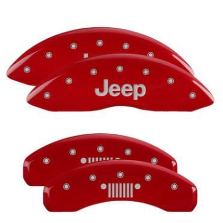 MGP Caliper Covers 4 Logo Fits select: 2014-2018 JEEP GRAND CHEROKEE LIMITED, 2011-2013 JEEP GRAND CHEROKEE LAREDO