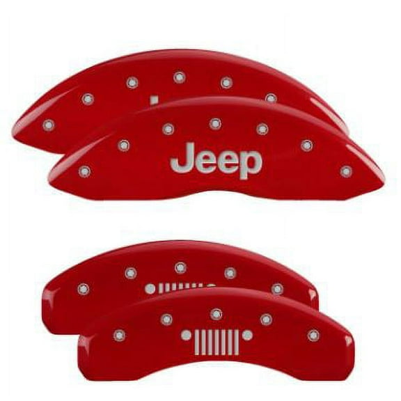 MGP Caliper Covers 4 Logo Fits select: 2014-2018 JEEP GRAND CHEROKEE LIMITED, 2011-2013 JEEP GRAND CHEROKEE LAREDO