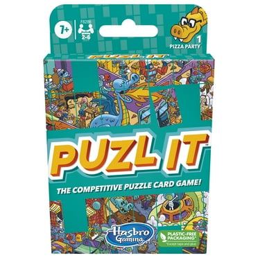 Puzl It Game, Competitive Puzzle Card Game, Pizza Party Theme, Kids Toy Ages 7 8 9 10 11
