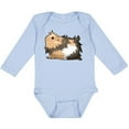 thumbnail image 3 of Inktastic Cute Long Haired Guinea Pig Boys or Girls Long Sleeve Baby Bodysuit, 3 of 5