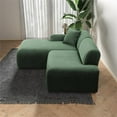 thumbnail image 3 of Chapman Corduroy Fabric Living Room L-Shaped Left Sectional Sofa in Green, 3 of 6