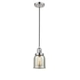thumbnail image 2 of Innovations Lighting 201C-PN-G53 One Light Small Bell Cord Pendant-5 Inches Wide by 10 Inches High   Polished Nickel Finish with Smoked Glass, 2 of 7