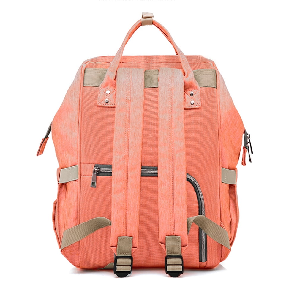 orange pink backpack