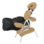 EARTHLITE Vortex Portable Massage Chair Package - Portable, Compact, Strong and Lightweight (15lb) incl. Carry Case, Sternum Pad & Strap
