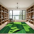 thumbnail image 2 of ODIKA 8'x10' Machine Washable Non-Slip Area Rug, Modern Green High Traffic Rug, Green, 1025345, 2 of 7