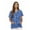 Happy Hannukah, variant on Just Love Women's V-Neck Printed Scrub Top (Ribbon Print 1, Small)