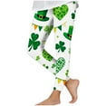 thumbnail image 2 of Cowsor Girls St Patrick's Day Printed Leggings Soft Stretch Comfortable Casual Pants For Daily Outdoor Wear, 2 of 7