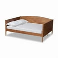 thumbnail image 2 of Baxton Studio Veles Mid-Century Modern Ash Walnut Finished Wood Full Size Daybed, 2 of 6