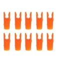 thumbnail image 2 of Ensemble de 10 Queues d'Arbre Nock / Arc Composé Chasse - Orange, comme Décrit, 2 of 7