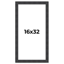 16x32 Frame Brown Rustic Solid Wood Picture Frame 1.5 Inches Wide | Interior Frame Depth 0.5 Inches