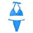 thumbnail image 4 of Sexy Bikini Sets - High Cut Thong Swimsuit - Tie Knot Ruched - Beach/Pool Party Wear, 4 of 7