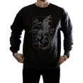 thumbnail image 3 of Harry Potter Mens Dragon Line Art Sweatshirt, 3 of 5