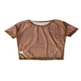 thumbnail image 3 of Femmes Transparentes Casual Crop Tops Manches Courtes T-Shirt Blouse Tops, 3 of 5