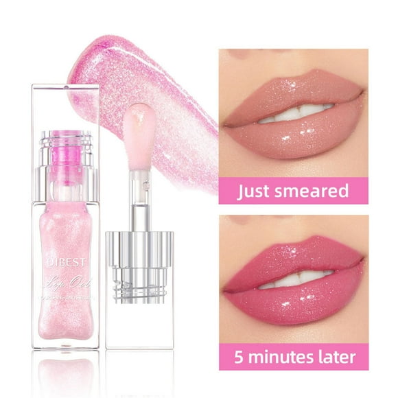 pstuiky Lip Stain Tint, 6.5g Colorchanging Lip Oil Lip Plumping Essence Lip Balm Lightening Lip Lines Nonstick Cup Nonfading Lip Glaze Moisturizing Lip Essence Oil Lip Gloss for Girls