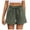 Green, variant on Timegard Wide Leg Shorts for Women Elastic High Waist Solid Color Sweat Shorts Casual Loose Workout