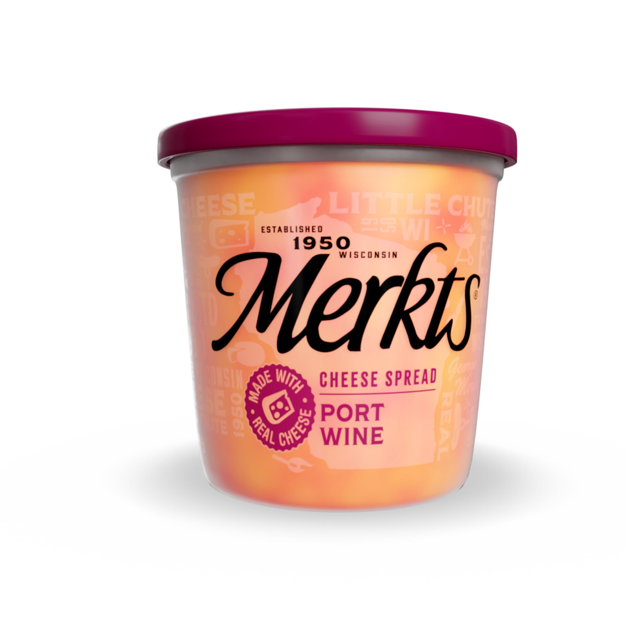 Merkt’s® Port Wine Spreadable Cheese Cup, 12.9 oz Tub