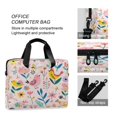 thumbnail image 4 of Laptop Bag Laptop Briefcase 15.7 x 3 x 11.8 Inches Laptop Bag Briefcases Laptop Storage Travel Laptop Bag Work Laptop Bag Pink Bird Cartoon, 4 of 8