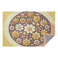 thumbnail image 6 of Yellow Flowers on Yellow Travel Blanket Pillow Compact Foldable Airplane Throw Blanket with Trolley Sleeve for Travel Camping, 6 of 8
