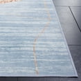 thumbnail image 5 of SAFAVIEH Malibu Cadence Geometric Polyester Machine Washable Area Rug, Blue/Gold, 3' x 5', 5 of 13