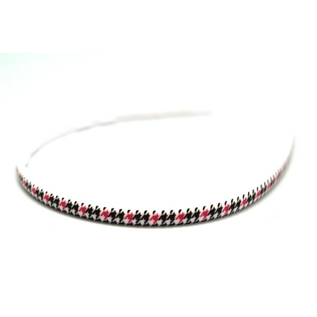 Black Pink & White Fashion Headband