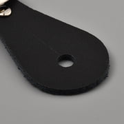 2PCS Genuine Leather Single Ply Spur Straps for Horse Riders Black Western Adjustable Cowboy Boots Band 7-10 Inch Detachable Buckle Shoelace Ankle Shoe Strap Belt for Men Women DIY